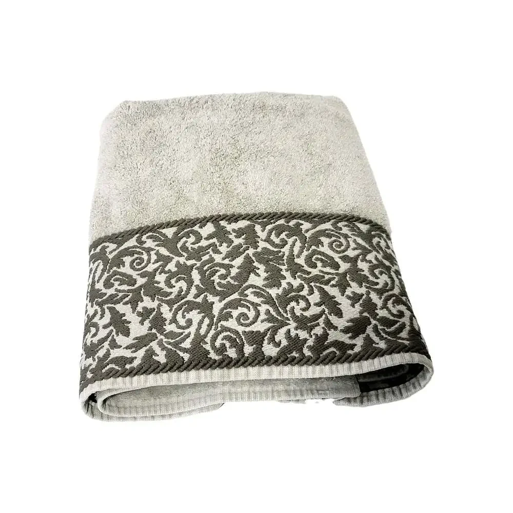 Vintage Royal Legacy By Martex Bath Towel Damask Sage Green 27